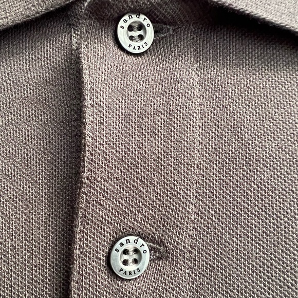 New Men’s “Sandro Paris” Black Teddy Bear Polo Shirt - Picture 5 of 7